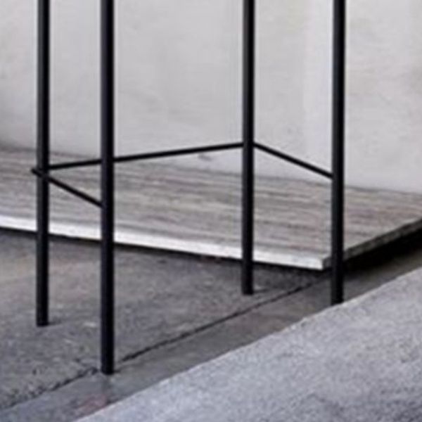 Industrial Style Stool Upholstered Bar Stools with Metal Base