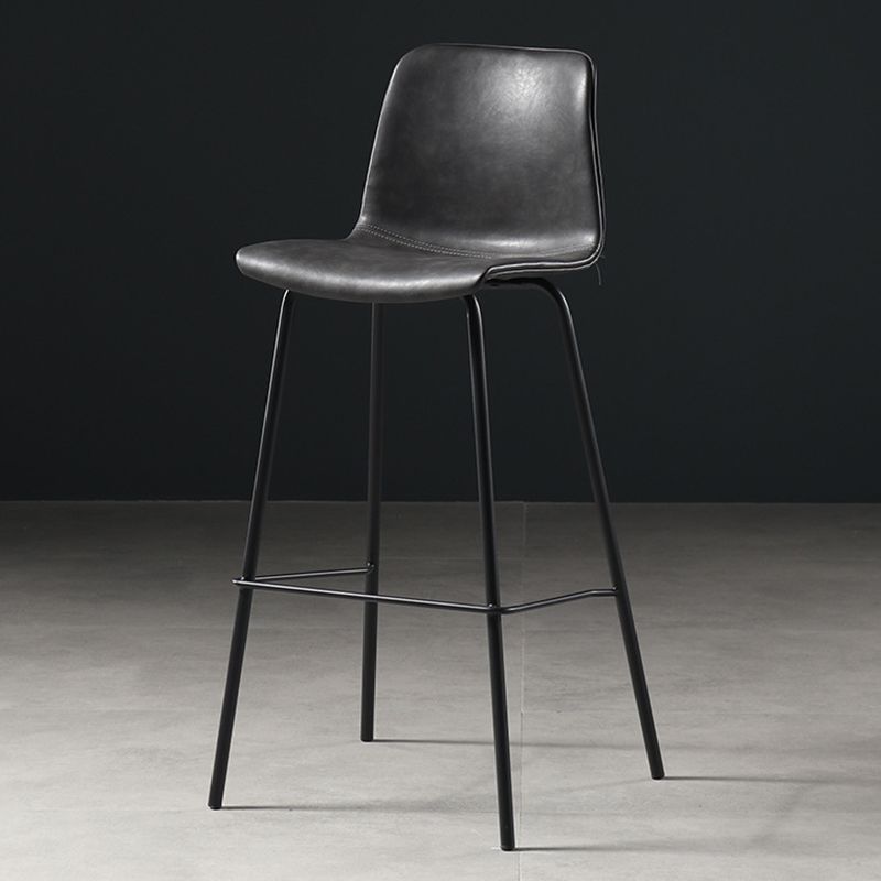 Modern Style Bar Stool Leather Backrest Counter Stool for Bristol