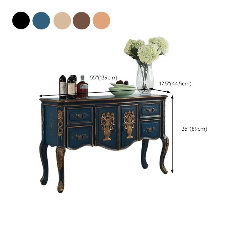 French Country Wooden Console Table Rectangle Console Sofa Table for Hall