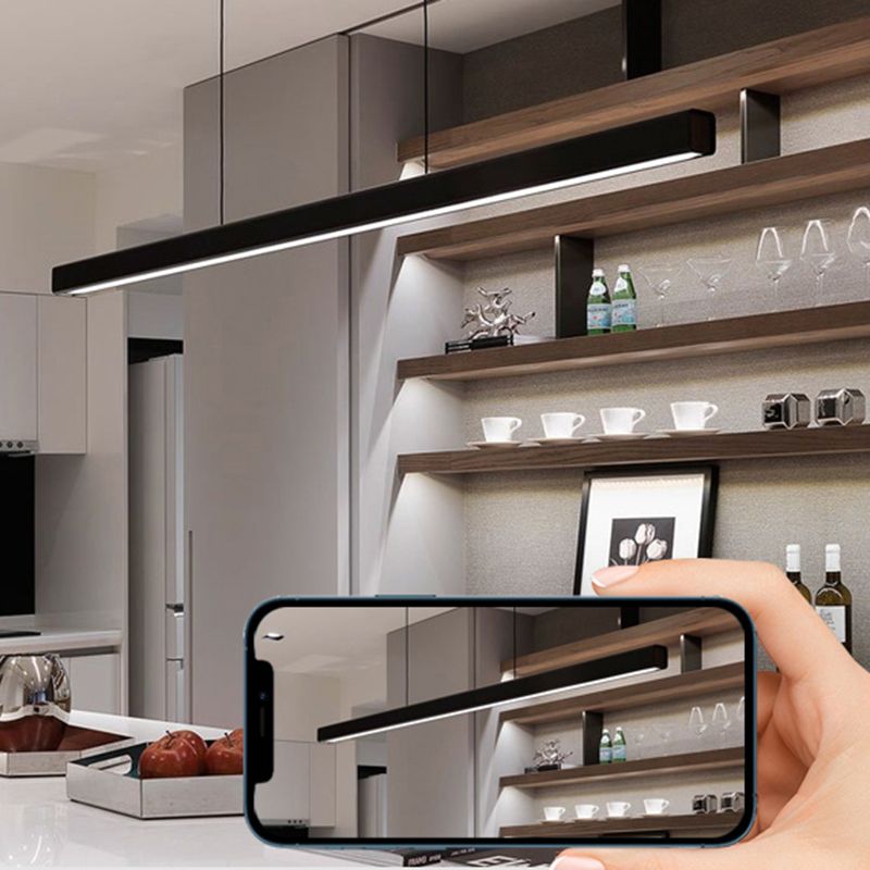 Simple Characteristic Modern Nordic Style LED Hanging Island Pendant Light for Dining Room Office