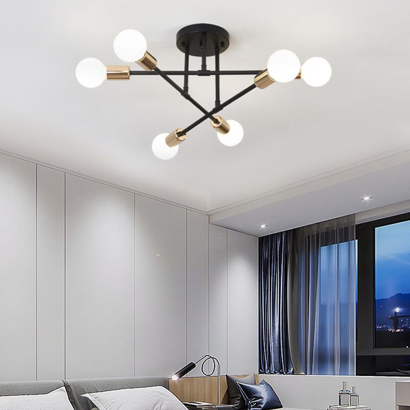 Metal Flush Mount Modern Style Flush Mount Lighting for Dining Room