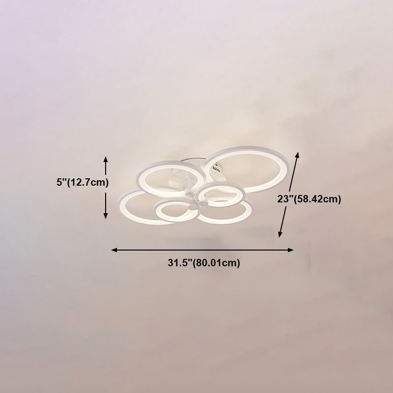 Luz de techo de estilo moderno Simplicidad Flush Mount Lighture para sala de estar