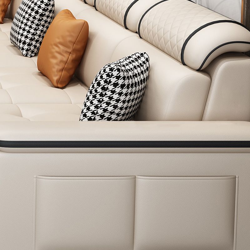 133.07" W x 70.87" D x 35.43" H Pillow Top Arm Sofa with Chaise