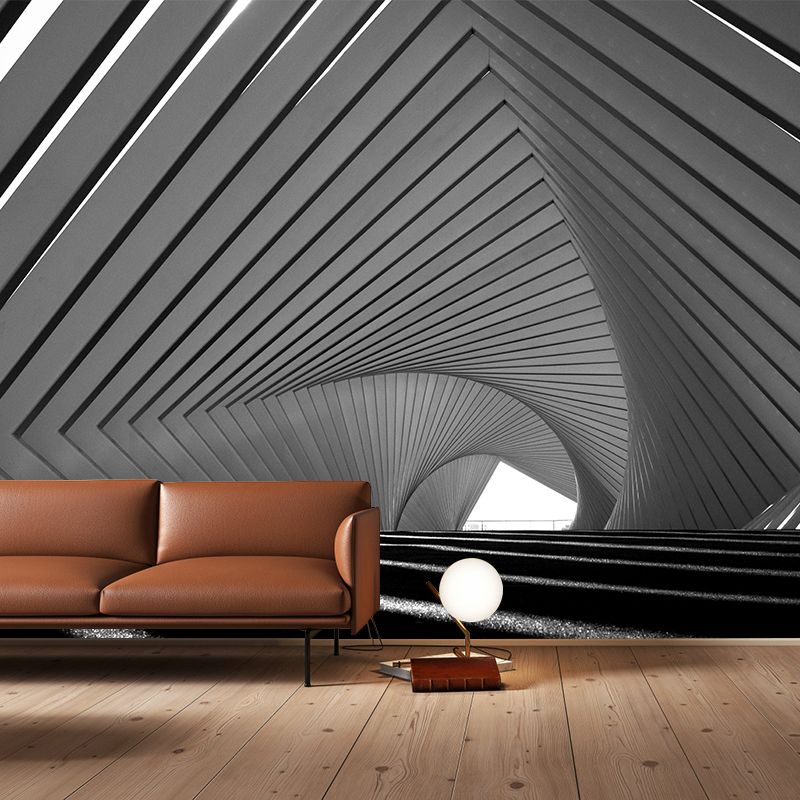 Peculiar Geometry Mural Wallpaper Contemporary Wall Covering for Home Decor