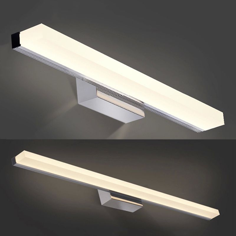 Elongated Vanity Light Fixtures Modern Simplicity Acrylic Wall Mount Lamp for Bathroom