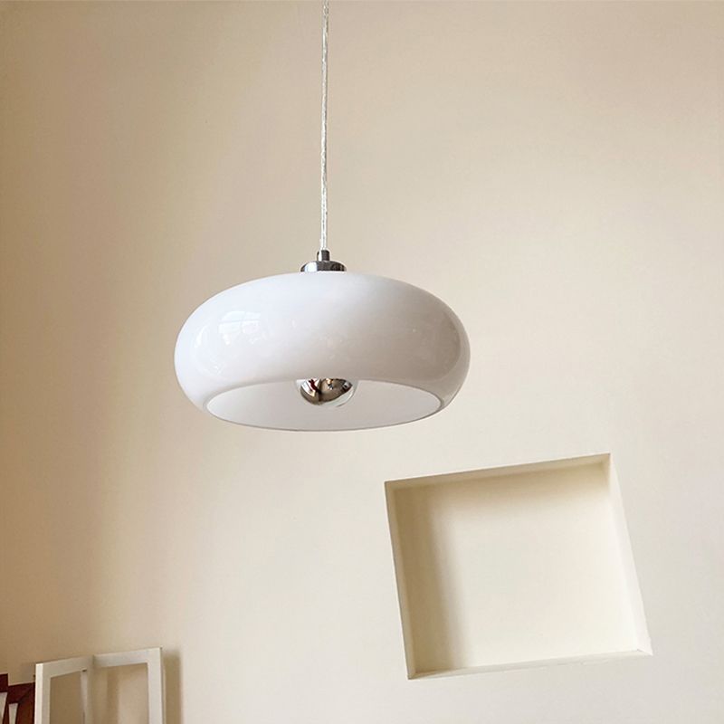 Pendentif tambour pendant suspension de la chambre en verre suspension de style moderne