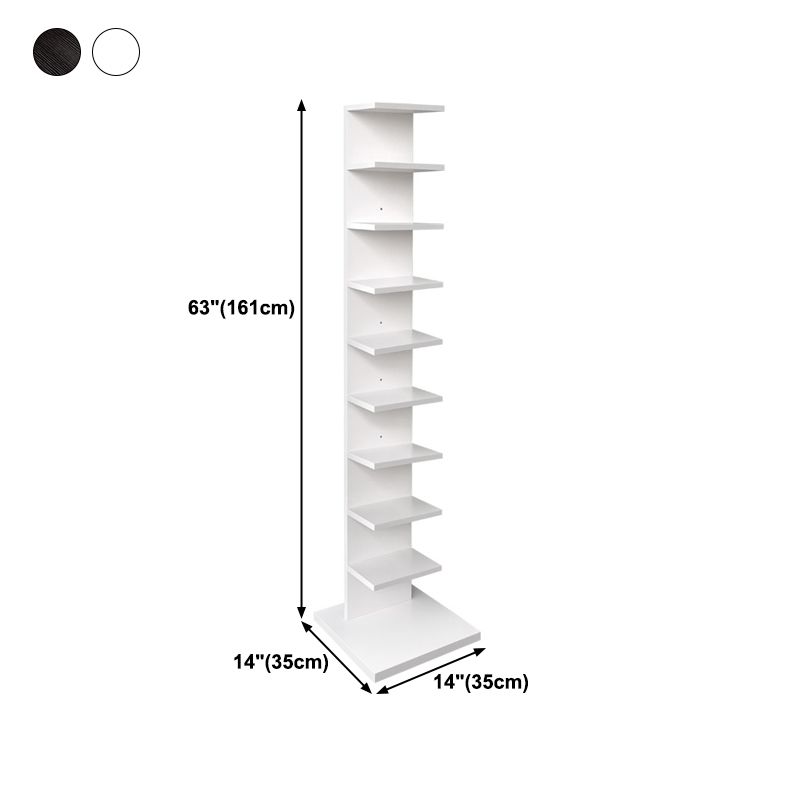 13.78"W Bookshelf Invisible Contemporary Style Bookcase for Office Home
