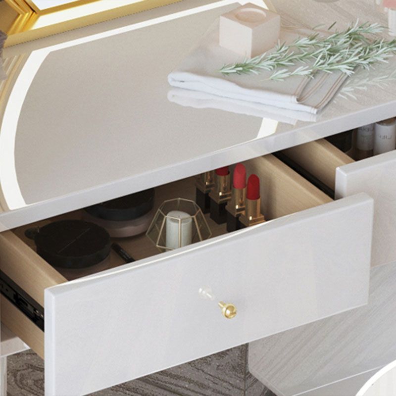 White Makeup Table With 2 Drawers 15.74 W X 29.52" H for Bedroom