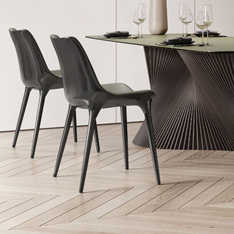 Contemporary Style Chair Metal Dining Room Chair for Dining Room