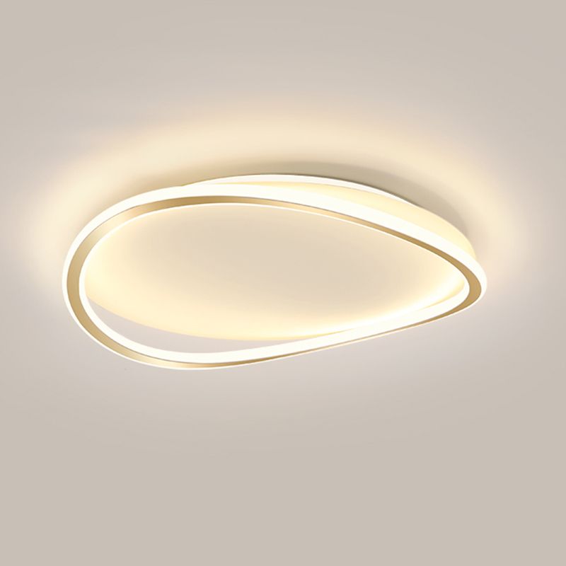 Nouveau Plafonnier LED moderne en métal à 1 lumière, luminaire décoratif de plafond, idéal pour une chambre à coucher ou une chambre à coucher