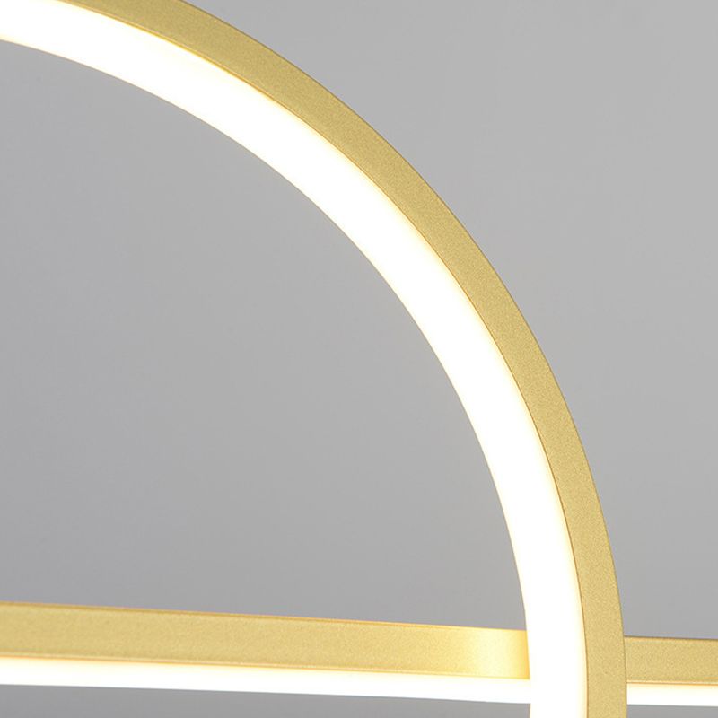 Black / Gold Contemporary Ceiling Pendant Fixture Metal and Glass Kitchen Island Light