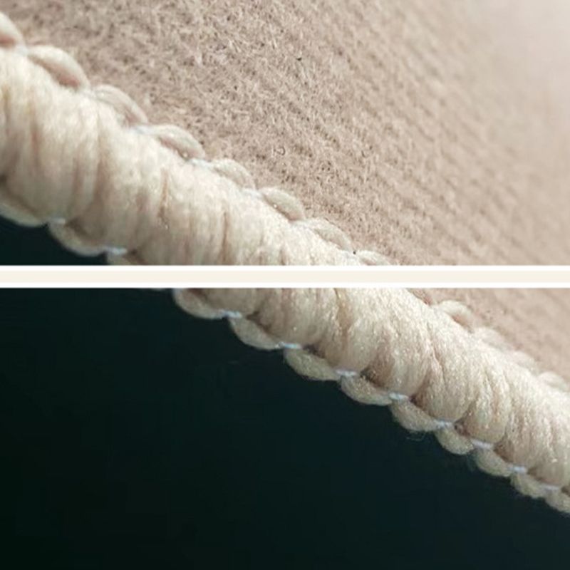 Casual Apricot Carpet Polyester Color Piece Carpet Washable Carpet for Living Room