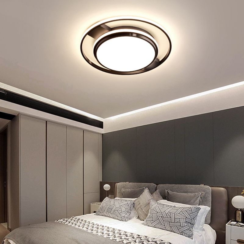 Geometric Metal Ceiling Light Fixtures Modern Flush Mount Lamp for Living Room