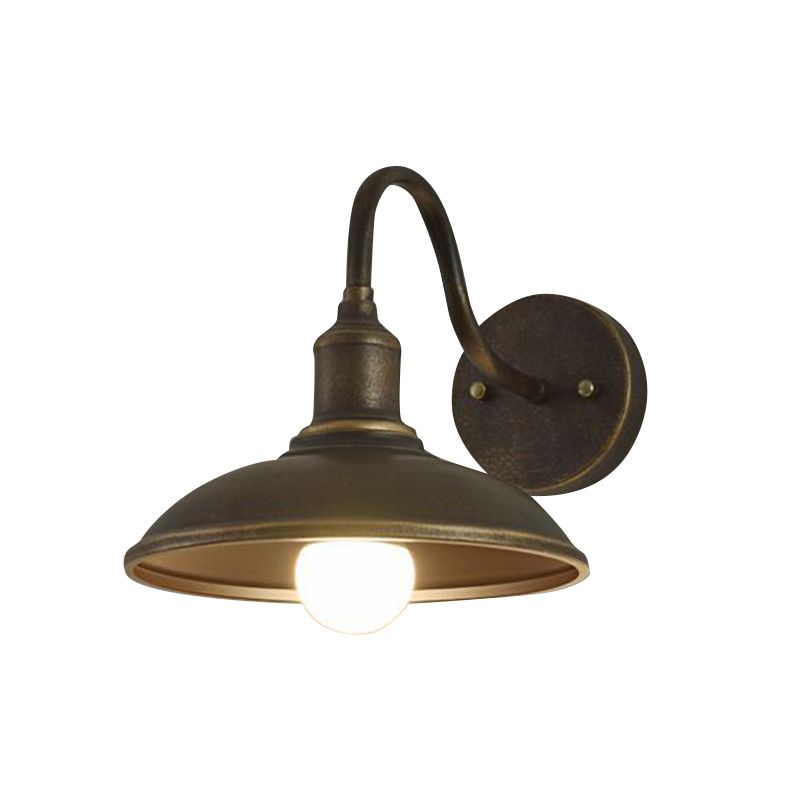 Industrielle Retro -Wandleuchte Schmiedeeisen -Scheunenwandlampe für Außenräume