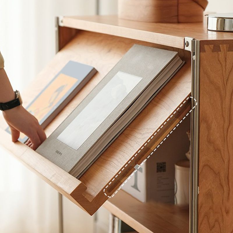 1 Door Storage Cabinet, Modern Rectangular Wooden Cabinet, 35.4"W x 16.9"L x 34.8"H