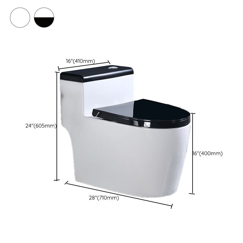 Traditional Floor Mounted Flush Toilet All In One Siphon Jet Toilet