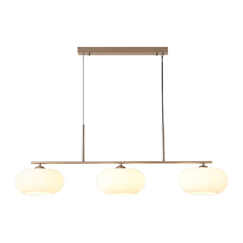 Unique Shape Hanging Lamp Modern 3 Lights Island Chandelier Lights for Dining Room
