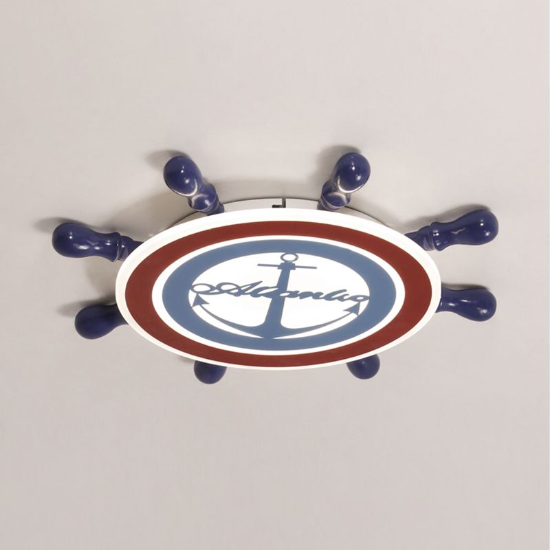 Plafonnier encastré à LED pour chambre d'enfant, luminaire métallique de dessin animé, à montage encastré