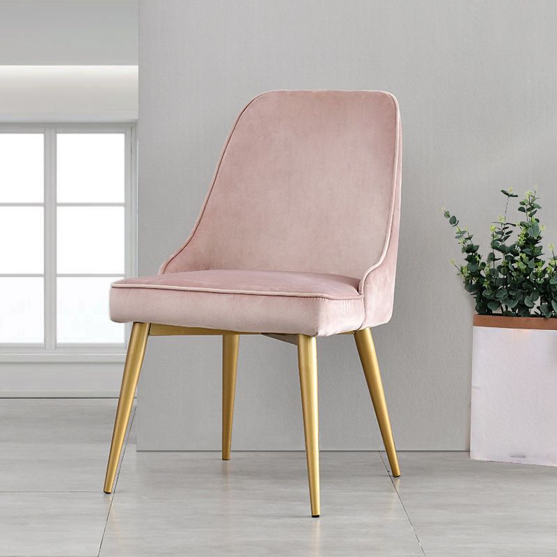 Scandinavische stijl metalen stoelen keuken eetkamer vaste achterzijde stoel set
