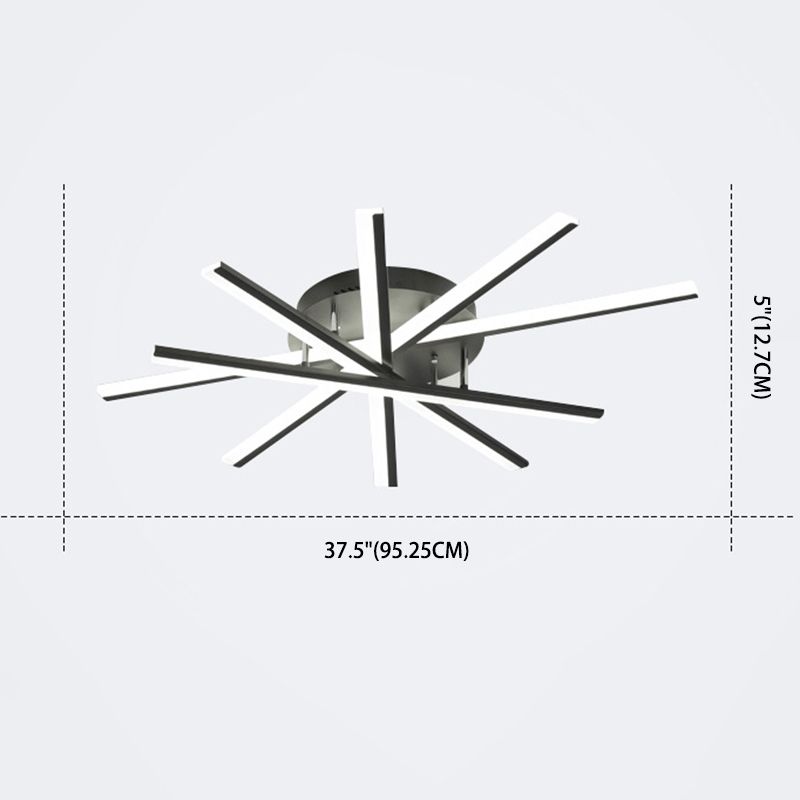 Sputnik LED LED Flush Chandelier MODER
