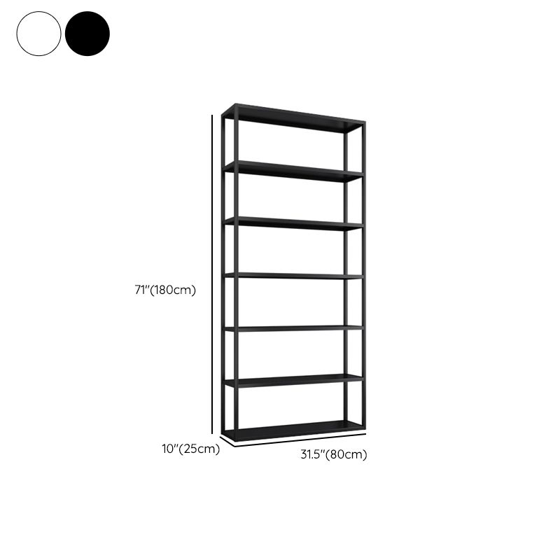 Scandinavian Open Back Standard Bookshelf Metal Shelves Included Bookcase