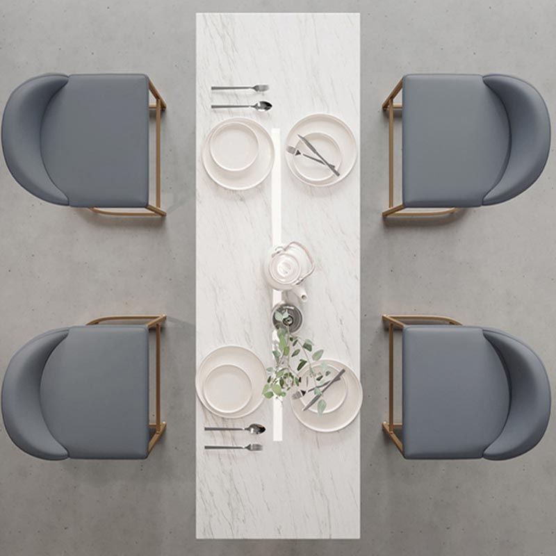 White Rectangle 1/2/3 Pieces Bar Stool and Table Set Indoor Glam Table and Stool Set