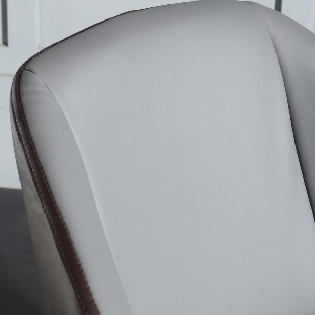 Silla de comedor de estilo moderno, silla Parsons lateral de metal con brazo para cocina