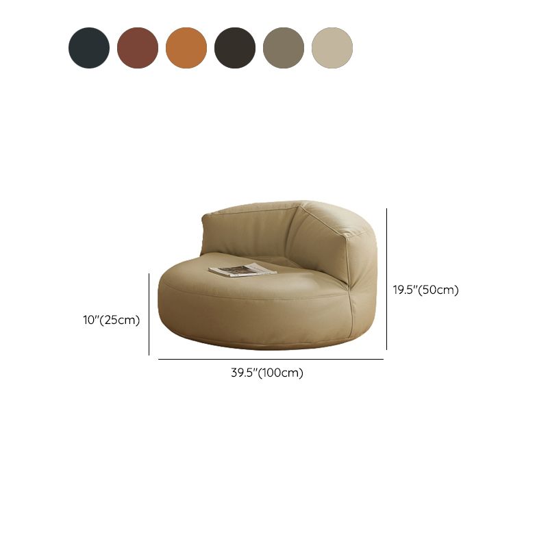 Contemporary Armless Single Sofa Chair Solid Color Accent Chair