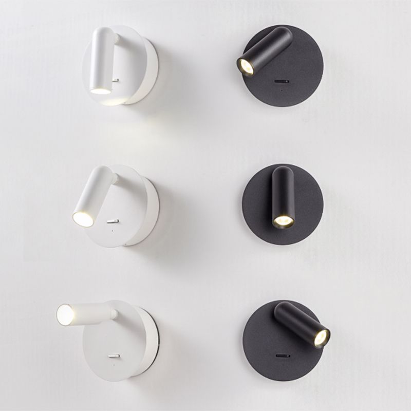 3.9 Inch H Mini Bedside LED Reading Light Modern Minimalist Spotlight Bedroom Wall Lamp