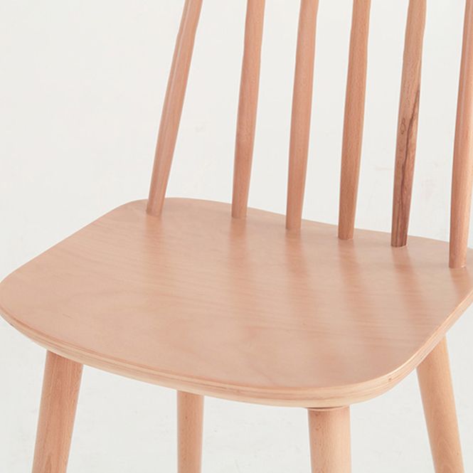 Silla moderna de comedor sillas sin brazos con patas de madera para cocina