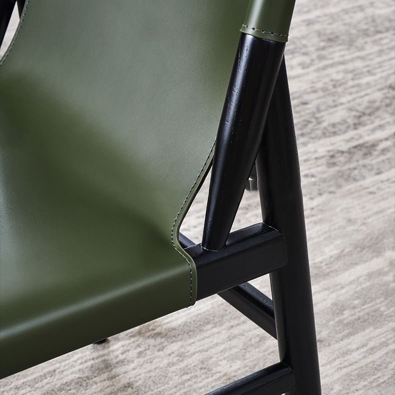 Dining Room Industrial Side Chair Faux Leather Parsons Chair