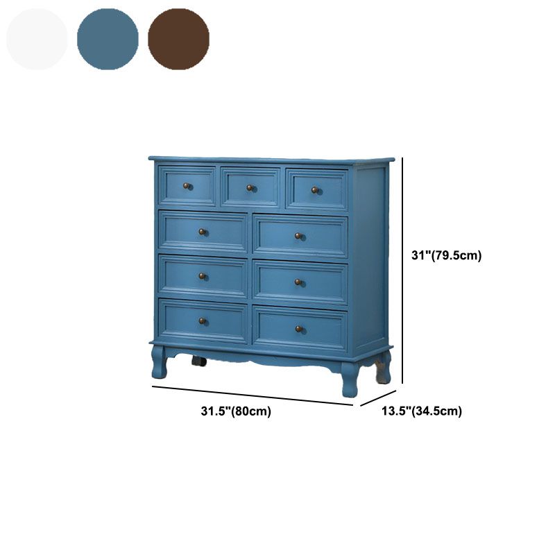 Contemporary Bedroom Storage Chest Dresser Solid Wood Dresser