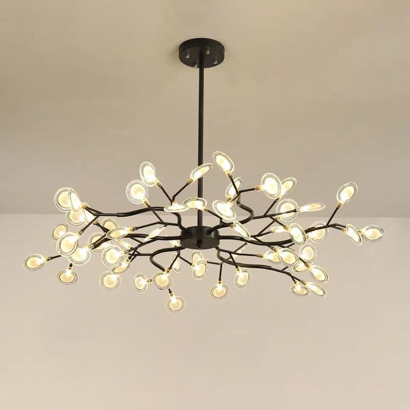 Simplicity Branched Firefly Chandelier Light Acrylic Living Room LED Pendant Light Fixture