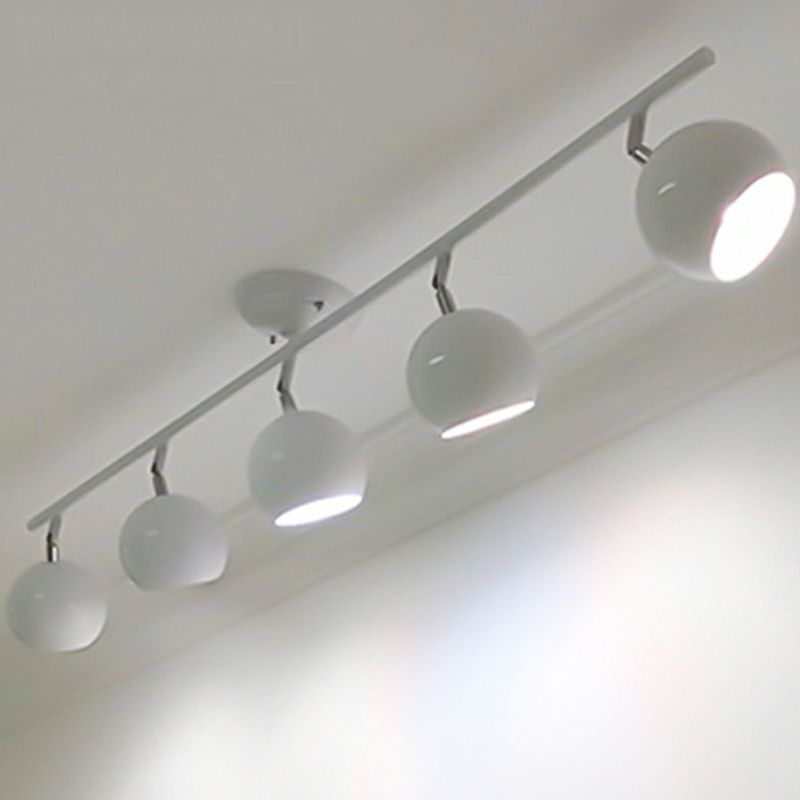 Luz de techo semi empotrada nórdica del metal del accesorio de iluminación de la pista del restaurante de la bóveda