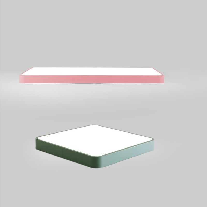 Lámpara de techo empotrada de acrílico de estilo moderno, luces geométricas de montaje empotrado de 1 luz