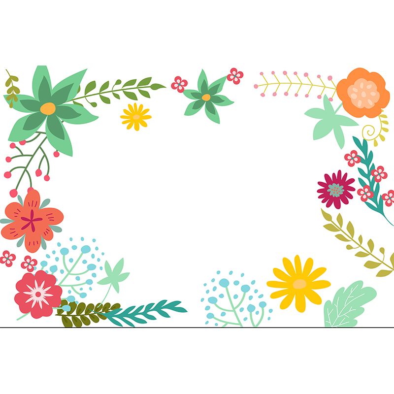 Mildew Tropical Plant Mural Resistant Wallpaper for Home Decor