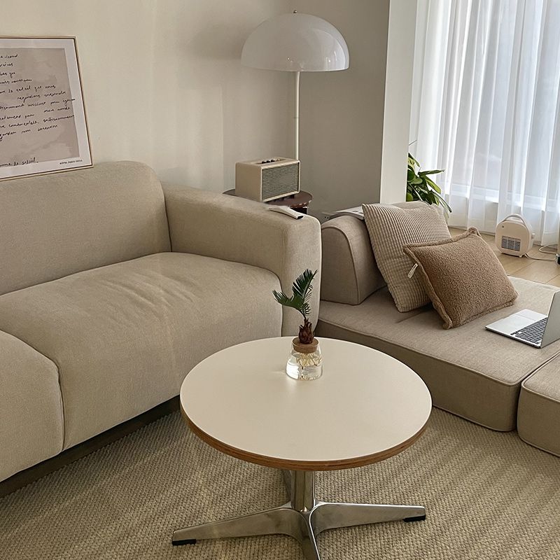 Geometric Coffee Table Contemporary Wood 15.7'' Cocktail Table