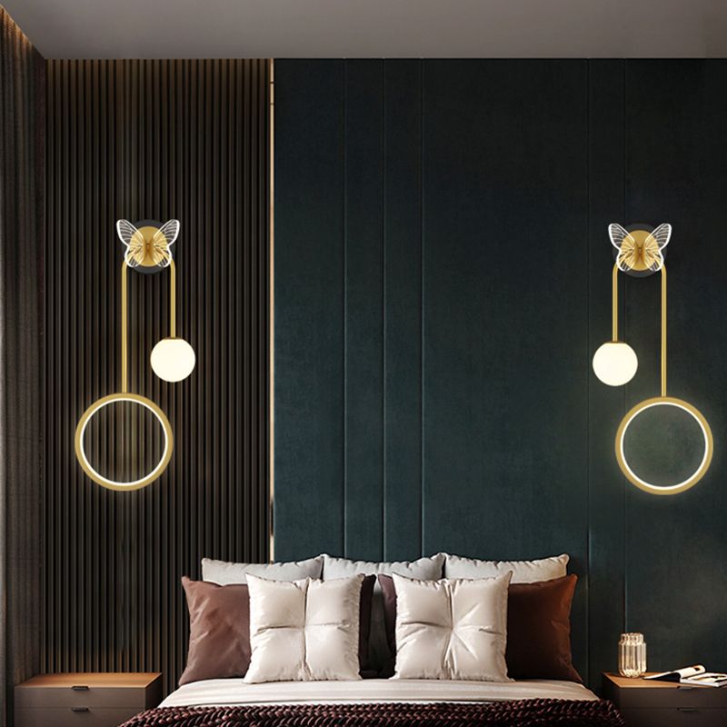 Geometry Shape Metal Wall Lighting Ideas Modern Style Wall Light Fixtures