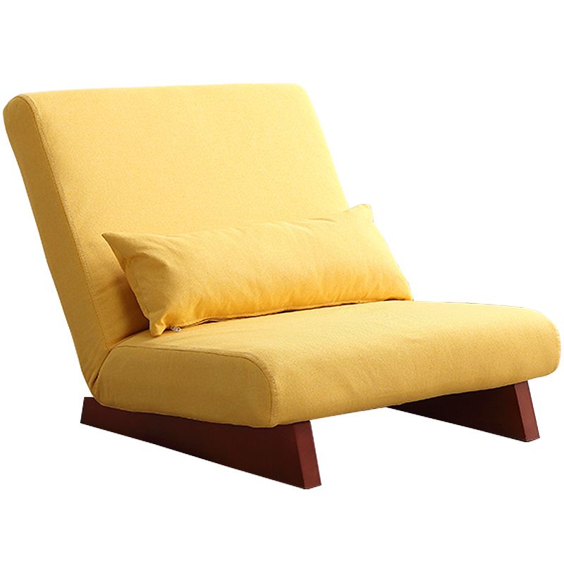 Mid-century Modern 27.95" Wide Pillow Back Armless Convertible Chair