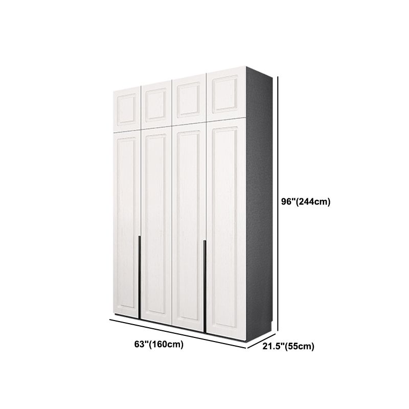 Modern Style Wooden Wardrobe Soft Close Door Wardrobe Closet with Drawer