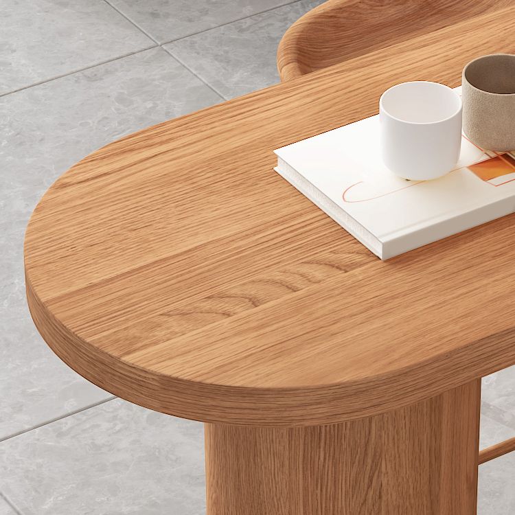 1/3/4/5 Pieces Solid Wood Table and Stool Set Matte Finish Modern Bar Set