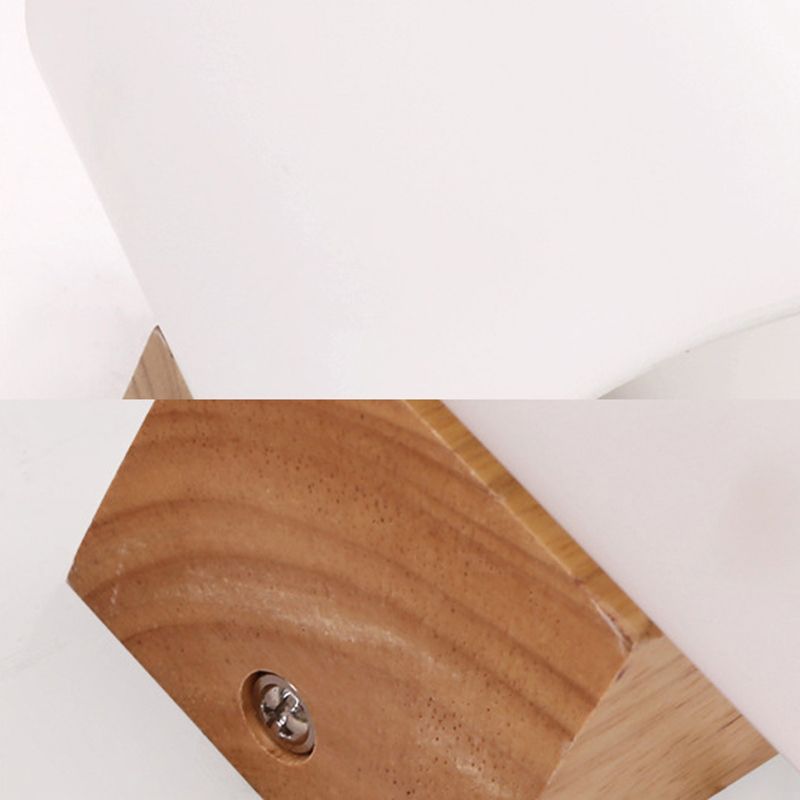 Cylinder Shade Adult Bedroom Wall Lighting Frosted Glass Japanese Wall Lamp in Beige