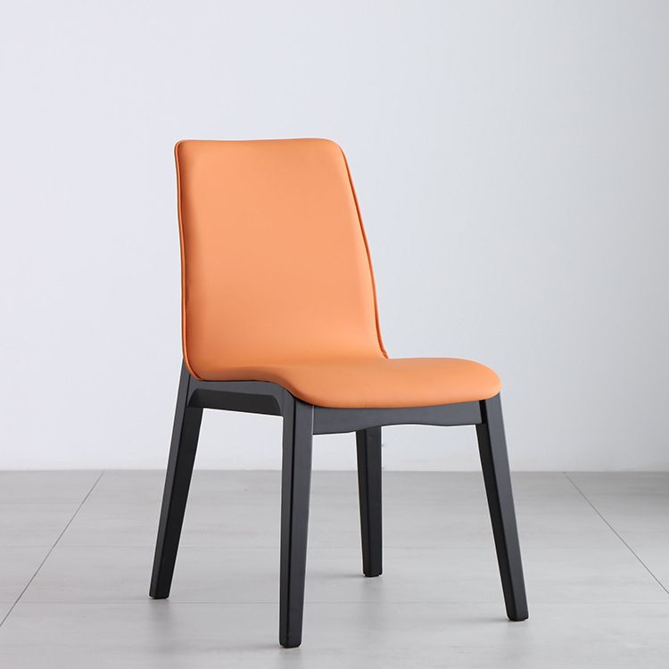 Sedia da pranzo al coperto contemporaneo in legno sedia parsons per cucina