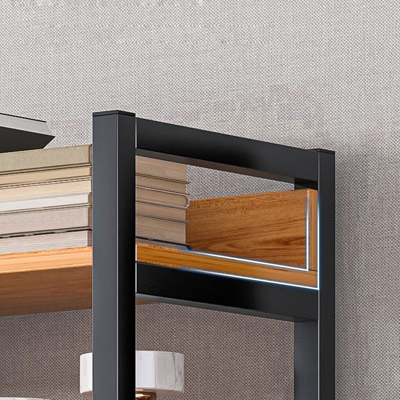 Industrielle vertikale Etagere -Bücherregal -Stahlrahmen -Holzregal -Buchhandel