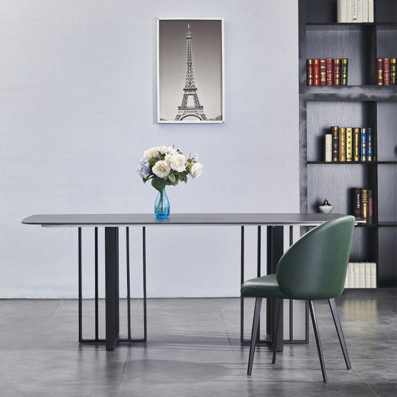 Chaise d'appoint en Faux cuir de Style minimaliste, chaises de salle à manger rembourrées sans accoudoirs pour la maison