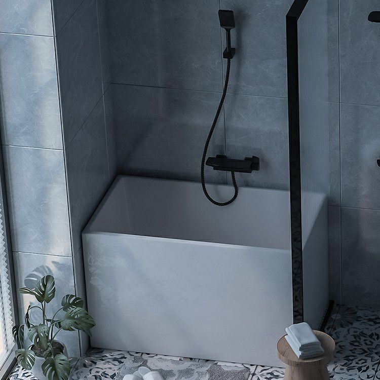 Acrylic Soaking Bathtub Antique Finish Back to Wall Bath Tub (Board not Included)