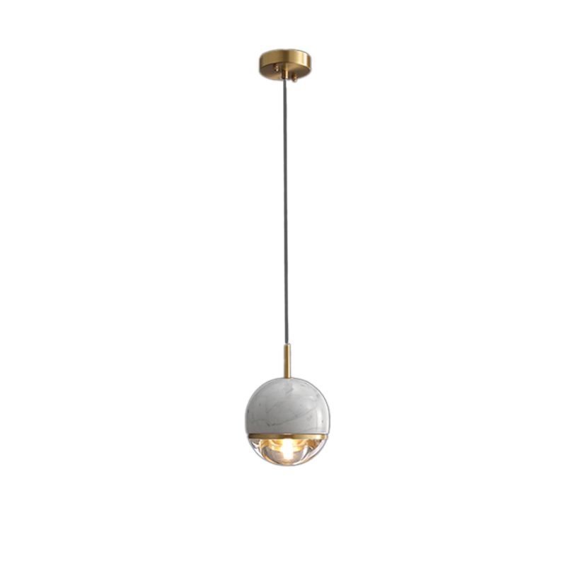 Noordse bolvormige hanger verlichtingsarmatuur stenen slaapkamer plafond hanglampje