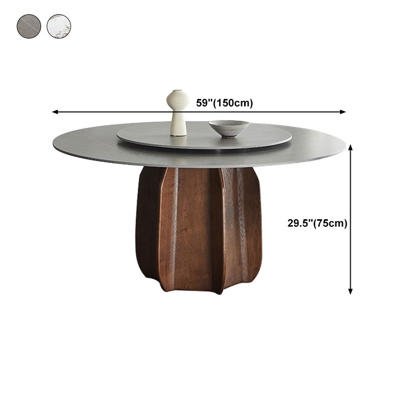 Modern Dining Table Round Sintered Stone Table for Restaurant