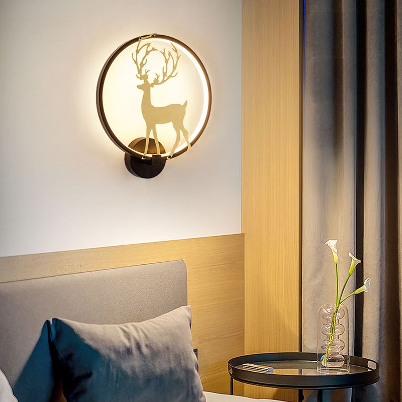 Kids Style Unique Shape Wall Light Metal 1 Light Wall Mounted Light Fixture