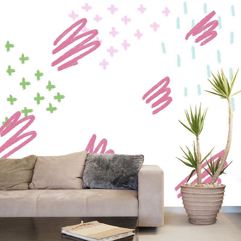 Whole Abstract Painting Mural Wallpaper Stain Proof Childrens Art Bedroom Wall Decor